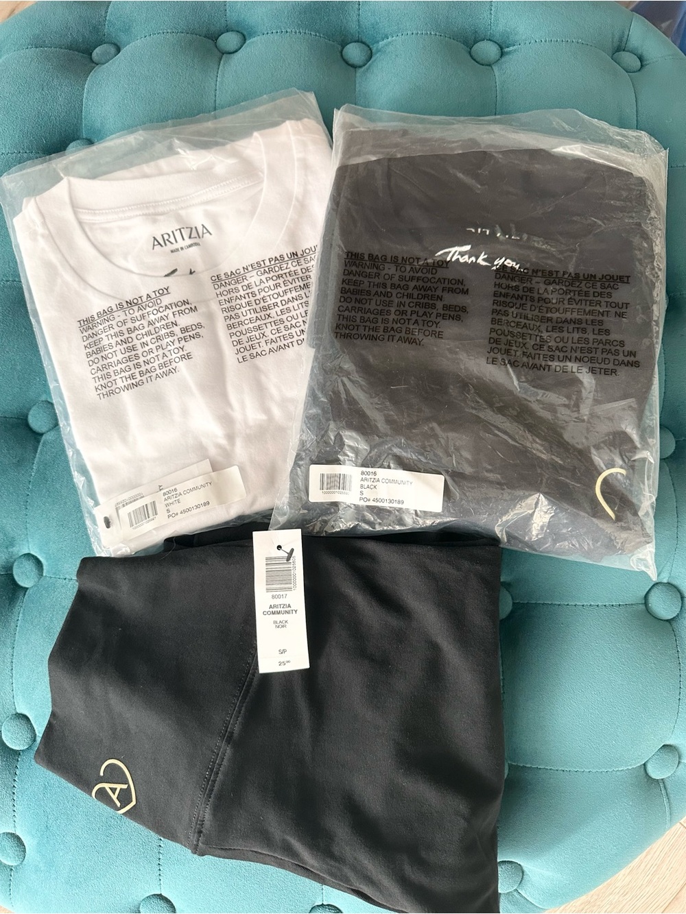 Aritzia Packaged Community Tee Set & Leggings